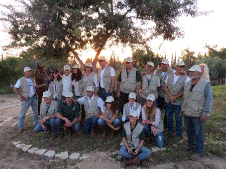 The new rangers of Ben Shemen Forest. Photo: Yoav Devir.