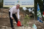 Environmental Minister for the Czech Republic Plants Tree in Yad-Kennedy Forest