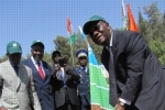 Ivory Coast President Plants Olive Tree in KKL-JNF's Grove of the Nations